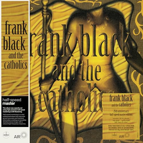 Frank Black & The Catholics album cover, gold tones, distorted figure.