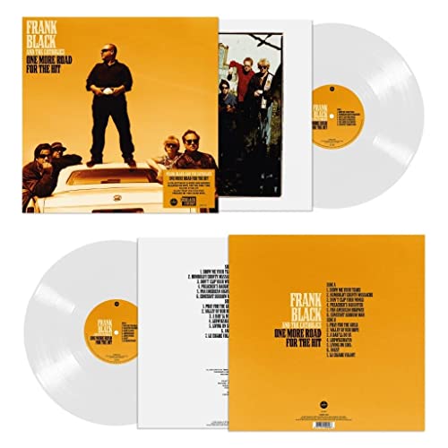 Clear vinyl record of Frank Black & The Catholics album with orange cover art.