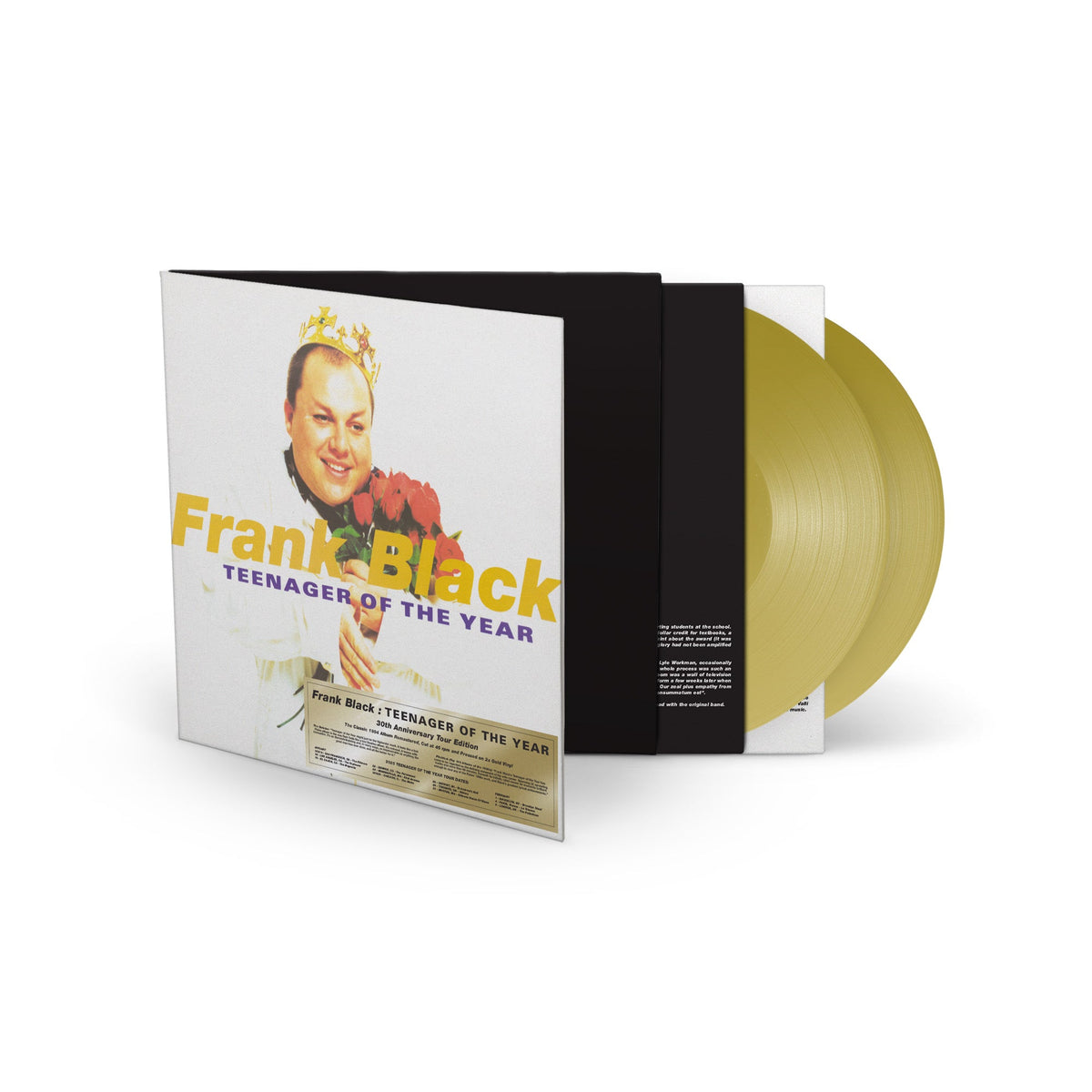 Frank Black vinyl record: yellow disc in black sleeve with portrait.