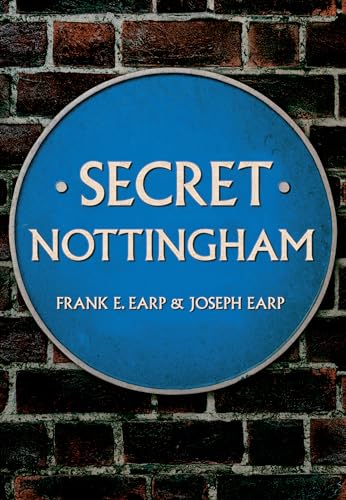 Blue plaque reading "Secret Nottingham" against a brick wall.
