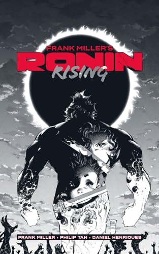 A muscular figure stands before a black sun with a face visible inside them.