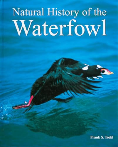 Book cover: “Natural History of the Waterfowl” with a diving bird.