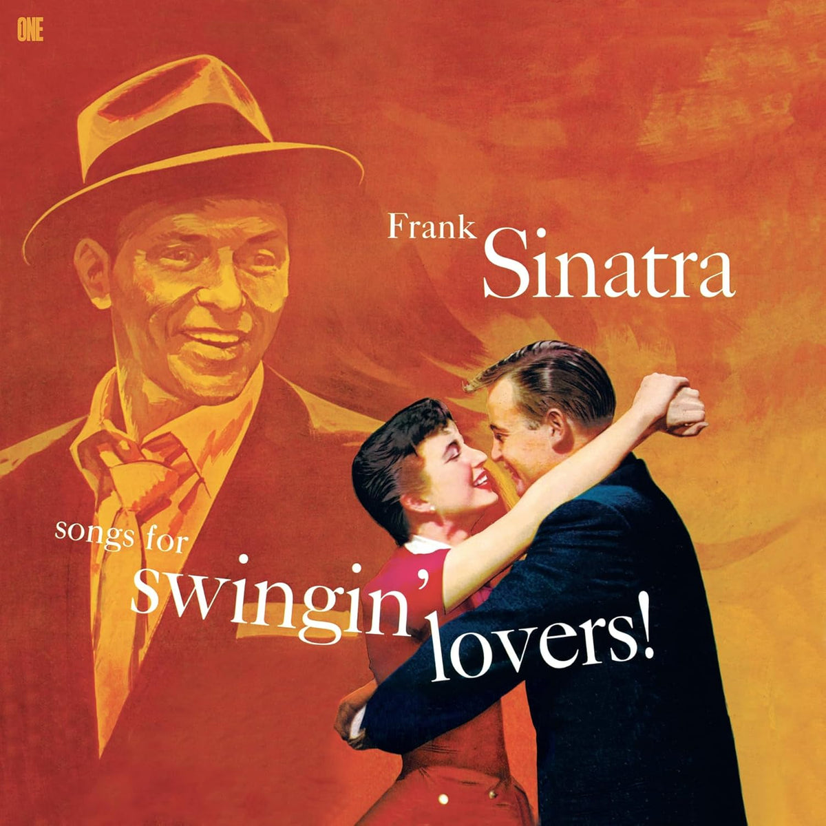 Album cover featuring Frank Sinatra in a hat behind a dancing couple.