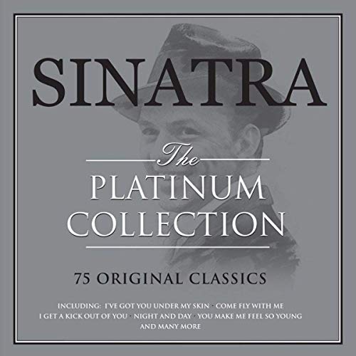 Frank Sinatra album cover, "The Platinum Collection," featuring a portrait.