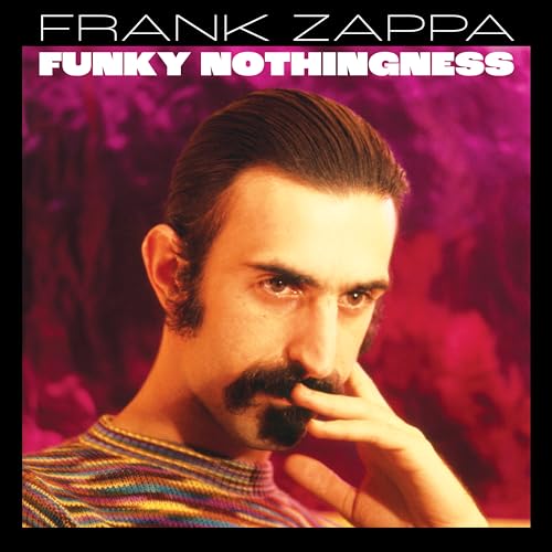 Frank Zappa album cover, portrait of musician with mustache.