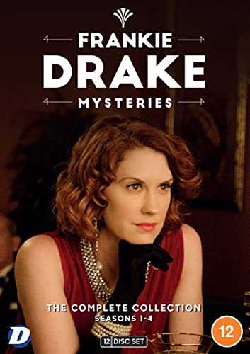 DVD cover for "Frankie Drake Mysteries" seasons 1-4, featuring a woman.