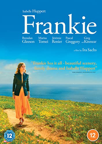 “Frankie” DVD cover featuring Isabelle Huppert standing on a grassy cliff.