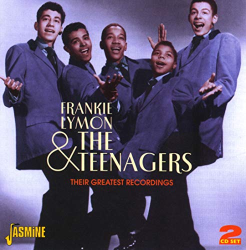 Frankie Lymon & The Teenagers, five young men in suits, CD cover.