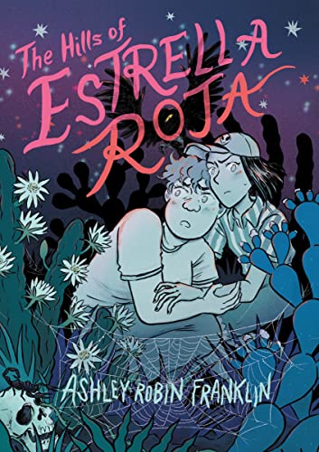 Book cover: two young people embraced amidst dark, fantastical foliage.