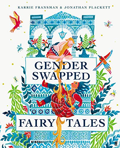Book cover illustration showing a bearded man pulling a woman up by her hair.