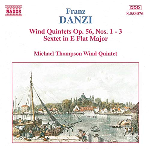 CD cover for Franz Danzi’s Wind Quintets with a harbor scene.