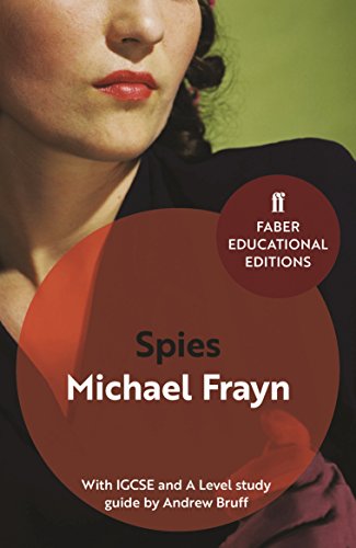 Book cover: "Spies" by Michael Frayn, with a woman’s portrait.