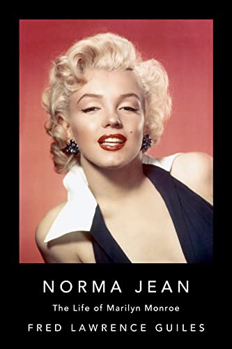 Book cover featuring a portrait of Marilyn Monroe with title "Norma Jean".
