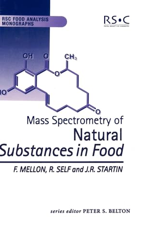 Book cover: "Mass Spectrometry of Natural Substances in Food," with chemical structure.