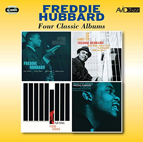 CD cover for Freddie Hubbard’s “Four Classic Albums” featuring portraits.