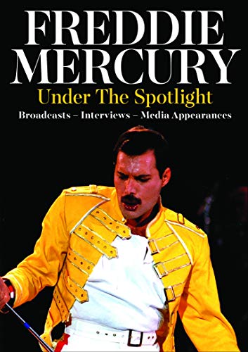 Freddie Mercury DVD cover featuring the singer in a yellow stage costume against a black background.