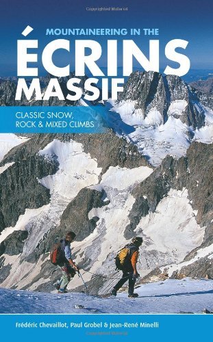 Book cover featuring snowy mountains and two hikers with backpacks.