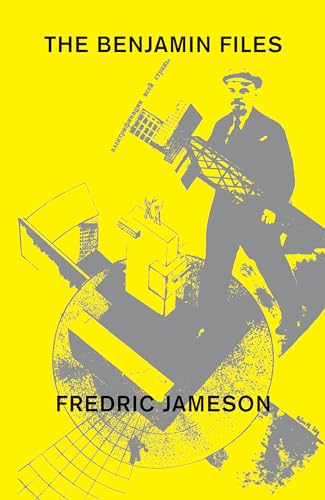 Yellow book cover with a man carrying a large, abstract structure.
