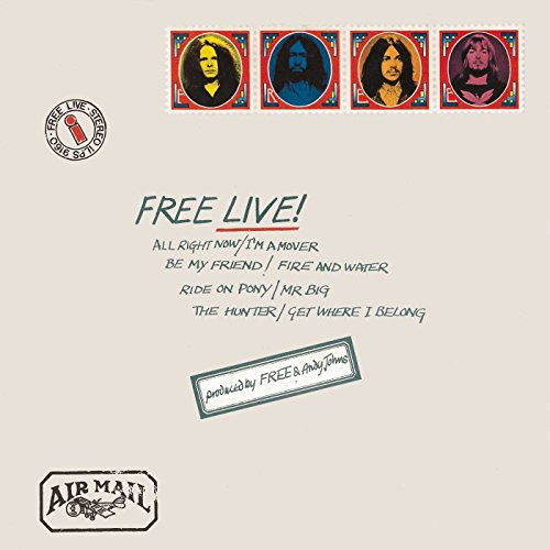 CD cover for “Free Live!” featuring four portrait photos and text.