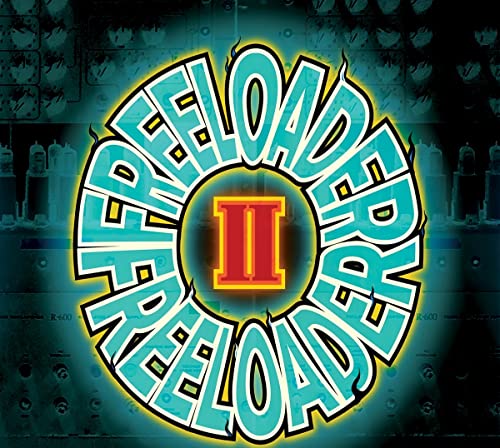 CD cover with turquoise “FREELOADER” text encircling a red “II” logo.