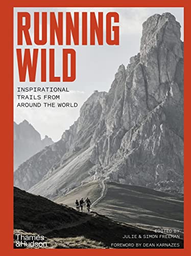 Book cover featuring three runners on a mountain trail with large rocky peaks behind.