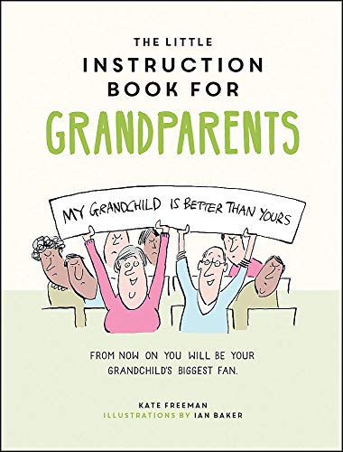 Book cover showing cartoon grandparents holding a banner that says My Grandchild Is Better.