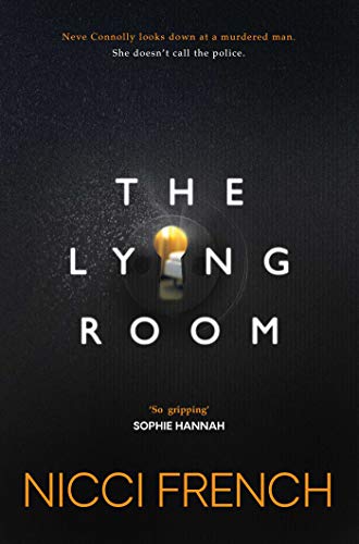 Book cover: "The Lying Room" with a keyhole revealing a room scene.