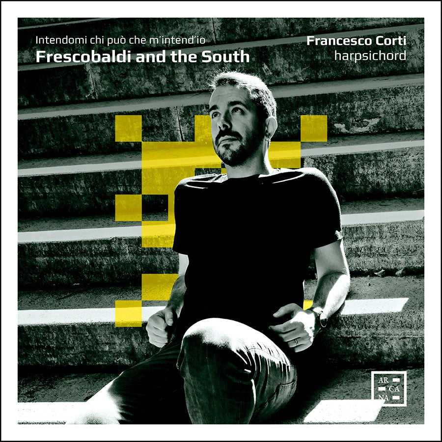 CD case featuring composer Francesco Corti and a classical musical theme.