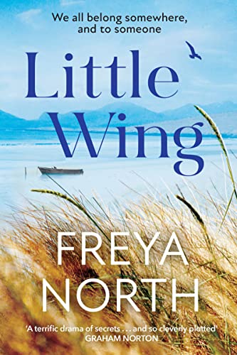 Book cover for Little Wing by Freya North featuring a lake and tall grass.