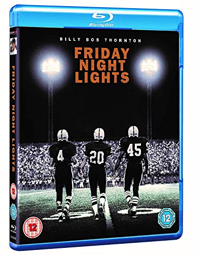 Friday Night Lights" Blu-ray case featuring football players walking onto a field.