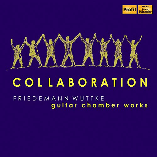 CD cover: dark purple background with golden figures and text “Collaboration”.