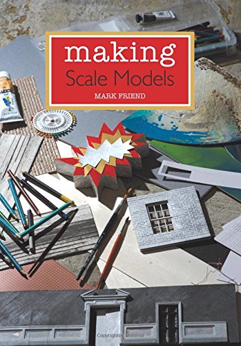 Book cover: “Making Scale Models” with tools and model buildings.