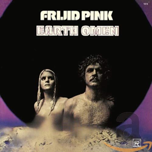 CD cover for Frijid Pink’s “Earth Omen” featuring two faces in mist.