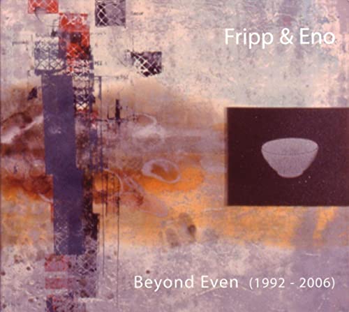 CD cover art with abstract textures, a small bowl image, and text Fripp & Eno.