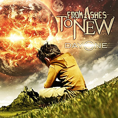 Album cover for “Day One” by From Ashes To New, featuring a person and landscape.