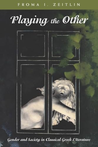 Book cover: sculpture behind bars with foliage, titled “Playing the Other.”