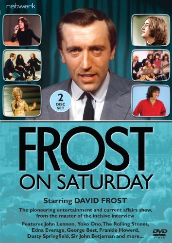 DVD cover for "Frost On Saturday" featuring David Frost and interviewees.