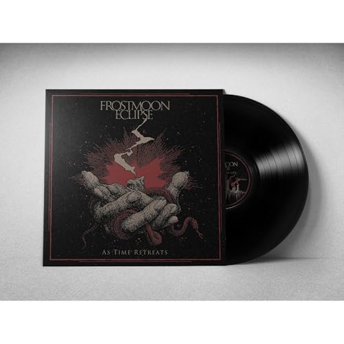 Vinyl record and album cover for Frostmoon Eclipse’s “As Time Retreats.”