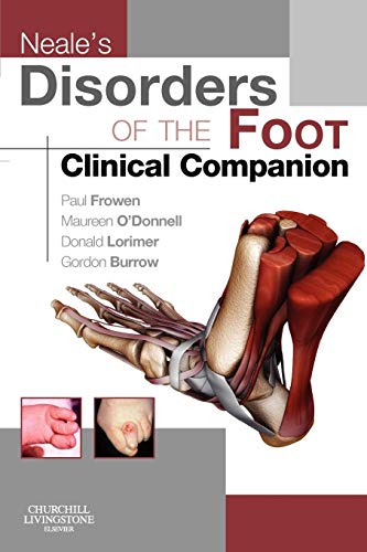 Book cover: "Neale's Disorders of the Foot" with foot anatomy illustration.