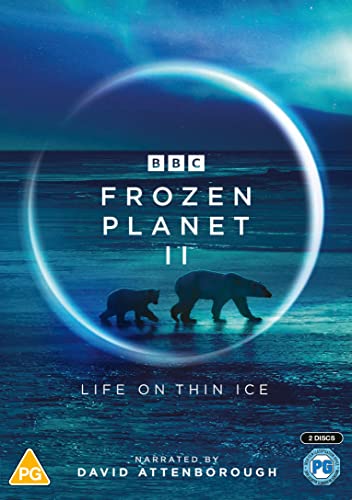 DVD cover showing a polar bear and cub walking on ice under auroras.