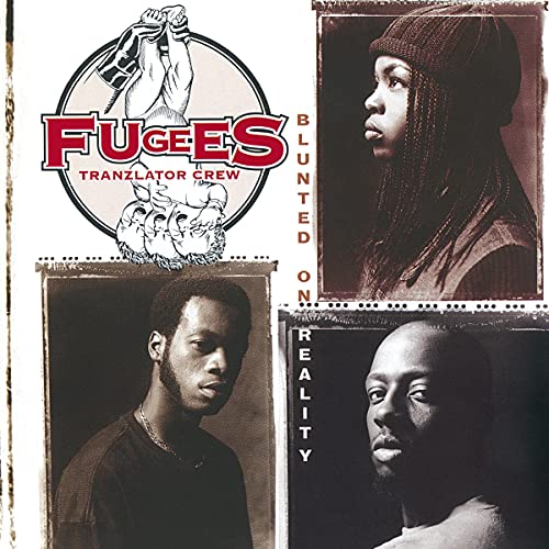Fugees “Blunted On Reality” CD cover with portraits in frames.