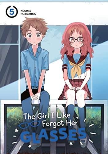Manga cover: two students, one with glasses, sitting on a railing.