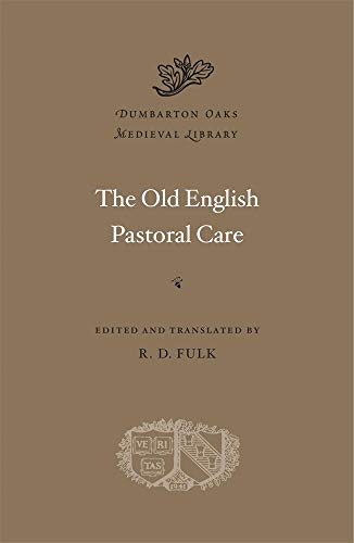 Brown book cover with title "The Old English Pastoral Care" and floral design.