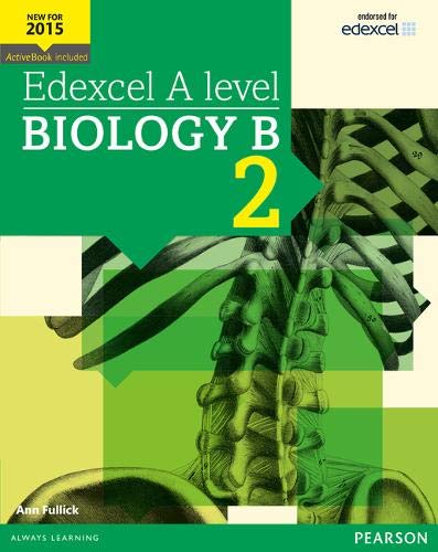 Edexcel A level Biology B Student Book 2 cover with skeletal illustration.