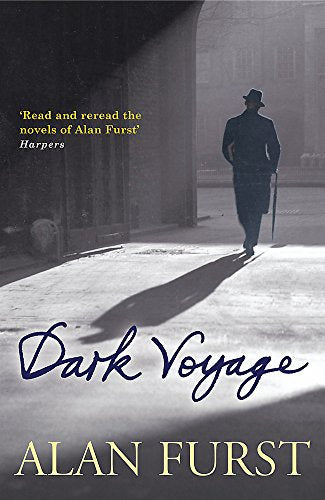 Book cover: man with cane walking in snowy, shadowed street.