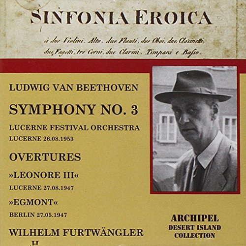 CD cover for Beethoven's Symphony No. 3 with Furtwängler’s portrait.