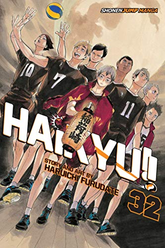 Manga cover art featuring a group of volleyball players in uniform with a lantern.