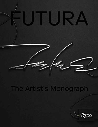 Black book cover with white text: "Futura" and "The Artist's Monograph.