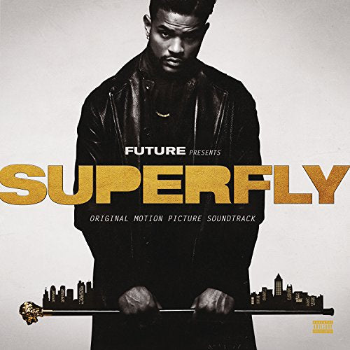 Album cover for “Superfly” soundtrack featuring Future and a city skyline.