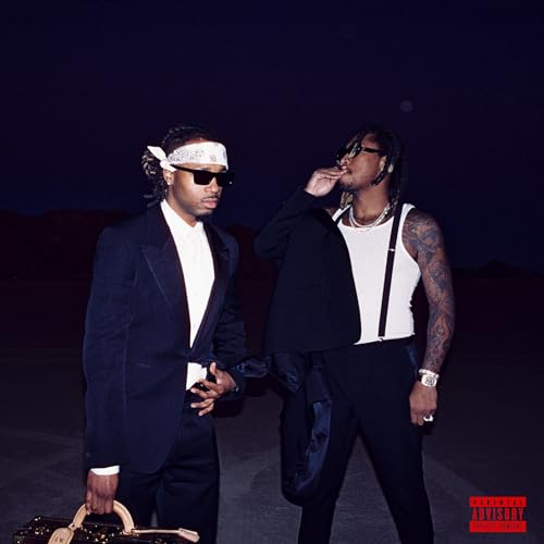 Future and Metro Boomin album cover, two men in suits, dark background.